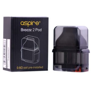 Aspire Breeze 2 Replacement Pod with Packaging Hardware at Smokey Joes