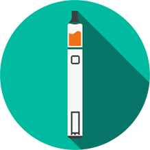 A e-cigarette pen icon for blogs at Smokey Joes