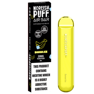 moreish puff air bar banana ice