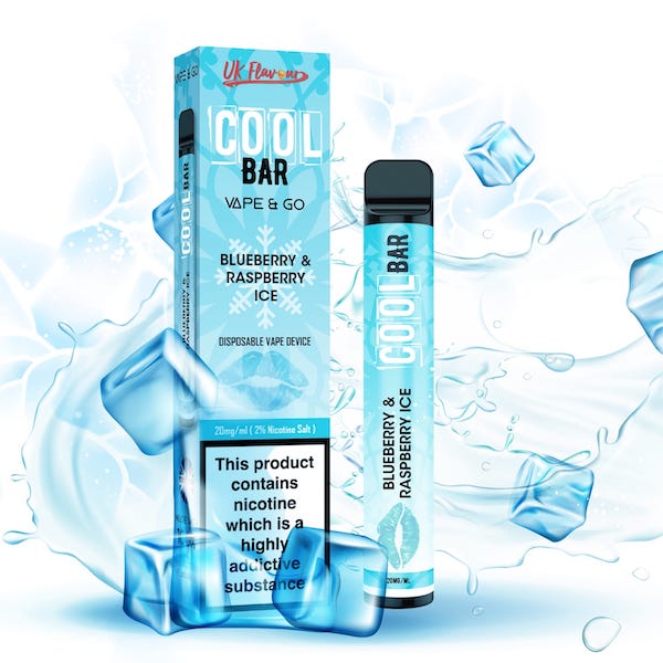 blueberry and raspberry ice disposable vape cool bar