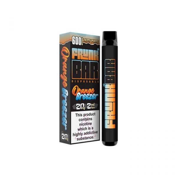 Orange Breezer 20mg disposable by Frunk Bar
