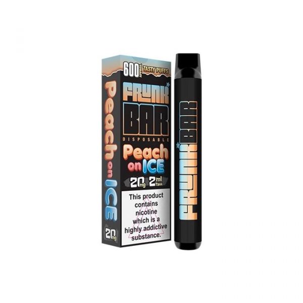 Peach on Ice 20mg disposable by Frunk Bar