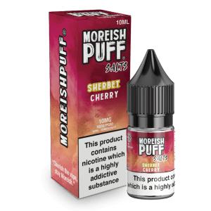 moreish puff Nic Salt cherry sherbet
