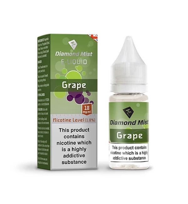 Buy Diamond Mist Grape ELiquid 10ml For 5 for £10.00