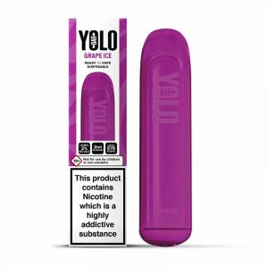 yolo disposable vape bar grape ice