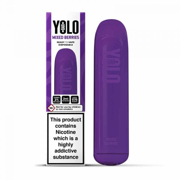 yolo disposable vape bar mixed berries