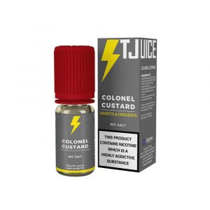 colonel custard by t-juice nic salt 10ml bottle