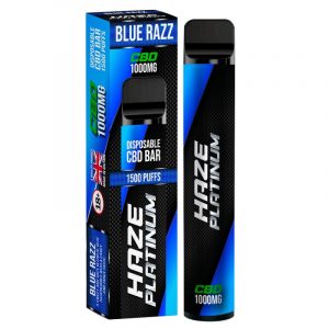 blue razz haze cbd bar 1000mg