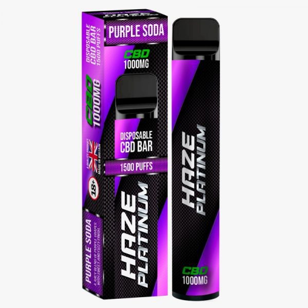 grape fizz haze cbd bar 1000mg