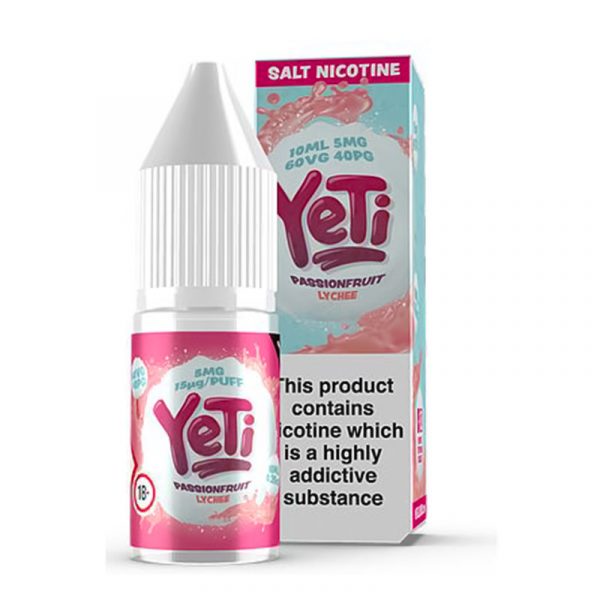 passionfruit lychee yeti nic salt
