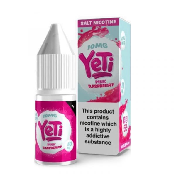 pink raspberry yeti nic salt