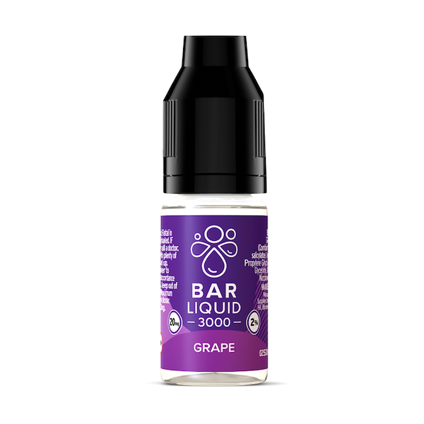 Bar Liquid 3000 Nic Salts Grape