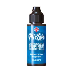 Blueberry sour raspberry short fill 120ml 3mg by Mix labs