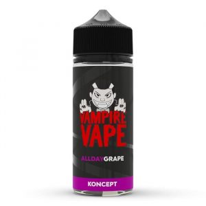 all day grape by koncept vampire vape 120ml short fill