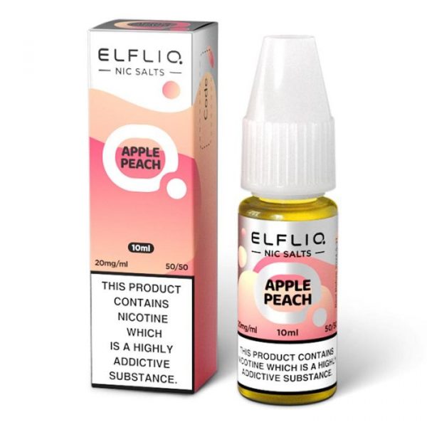 elfliq apple and peach nic salt by elf bar