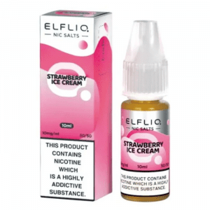 elfliq strawberry ice cream nic salt by elf bar