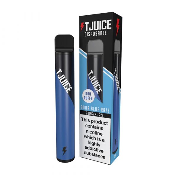 T-juice disposable vape Sour Blue Razz 20mg