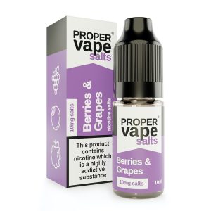 Berries & Grapes proper vape nicotine salts