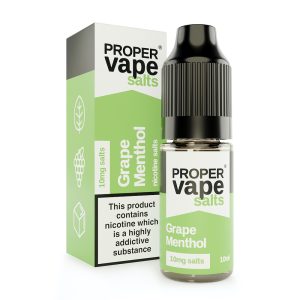 Grape Menthol proper vape nicotine salts