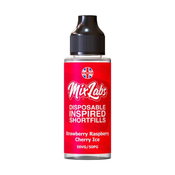 Strawberry Raspberry Cherry Ice short fill by Mix labs