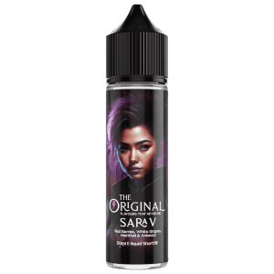 the original Sara v e-liquid 50ml short fill bottle