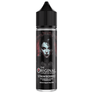 the original strawberriez e-liquid 50ml short fill bottle