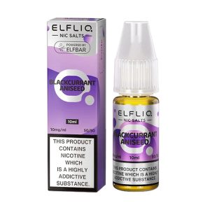 elfliq Blackcurrant Aniseed nic salt by elf bar