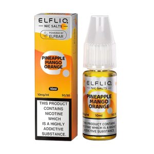 elfliq Pinapple Mango Orange nic salt by elf bar