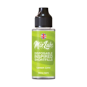 Lemon Lime short fill 120ml 3mg by Mix labs