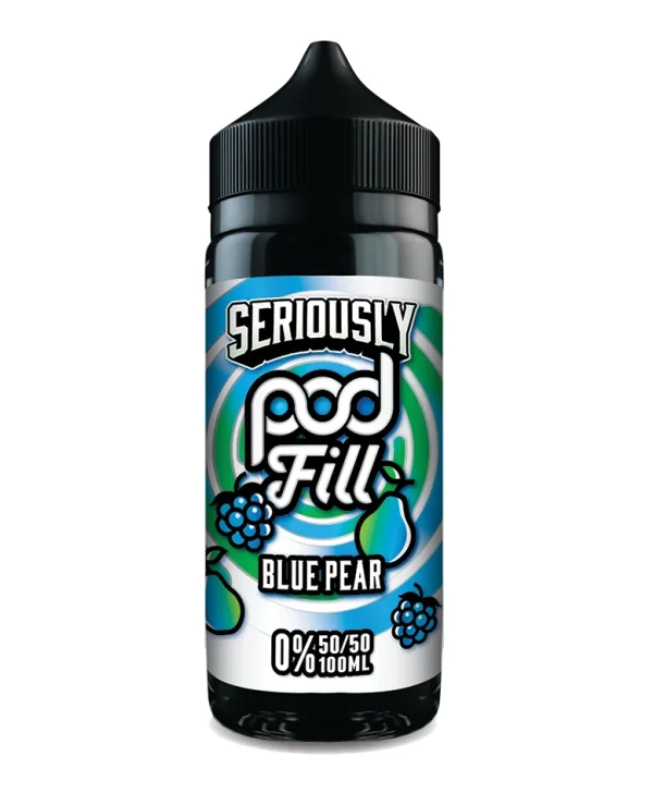 Seriously Pod Fill by Doozy Vape Co | 50/50 VG/PG | Blue pear | 100ml Shortfill | 0mg