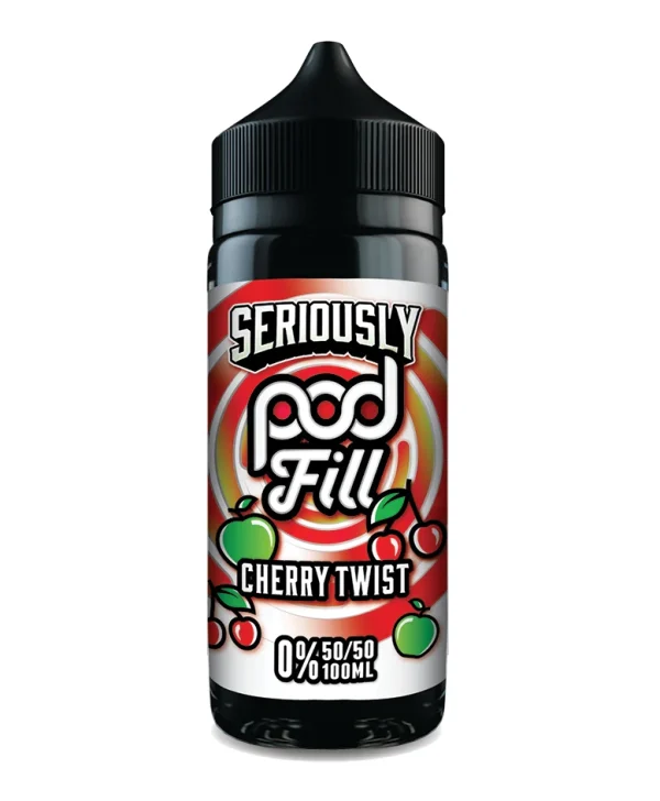Seriously Pod Fill by Doozy Vape Co | 50/50 VG/PG | cherry twist | 100ml Shortfill | 0mg