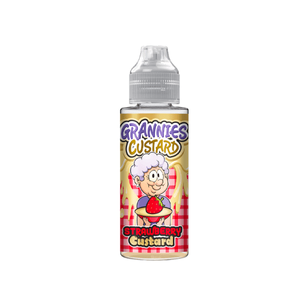 Grannies Custard e-liquid 120ml short fill strawberry custard